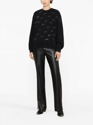 Medvilninis džemperis Karl Lagerfeld juoda