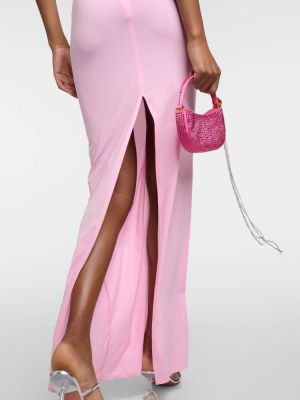 Květinové dlouhé šaty Magda Butrym růžové