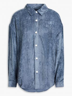 Вельветовая рубашка Rag & Bone синяя