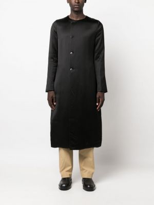 Saténový kabát Sapio černý