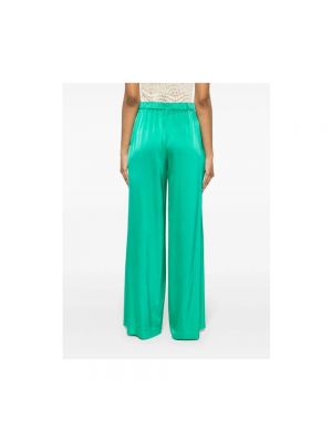 Pantalones de seda Forte Forte verde