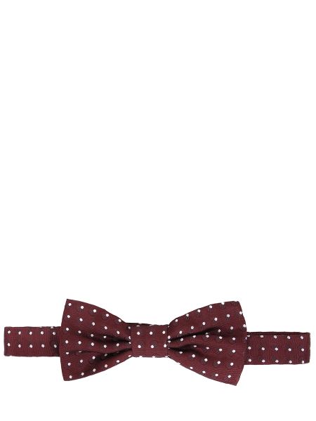 Шелковый галстук Dolce & Gabbana бордовый
