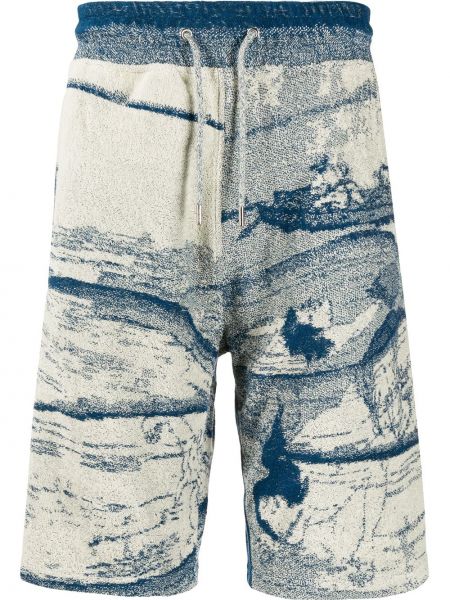 Pantalones cortos deportivos de tejido jacquard Kenzo azul