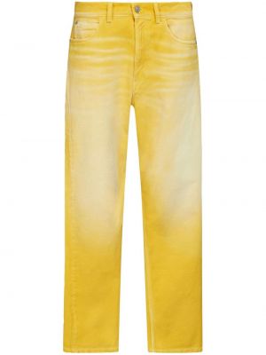 Straight fit džíny Marni žluté
