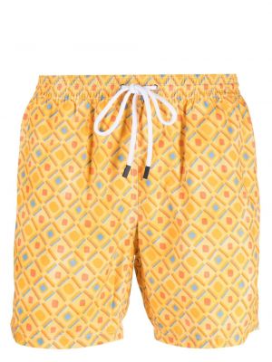 Kratke hlače s printom Barba žuta