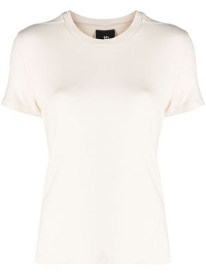 Βαμβακερή μπλούζα με στρογγυλή λαιμόκοψη Thom Krom λευκό