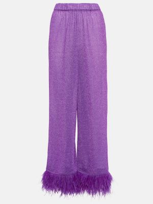 Spodnie w piórka Osã©ree fioletowe