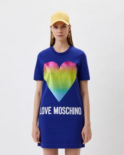 Платье Love Moschino, синее