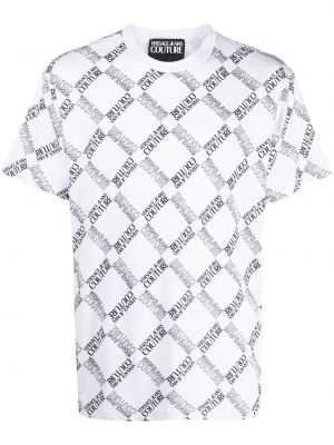 T-shirt à imprimé Versace Jeans Couture blanc