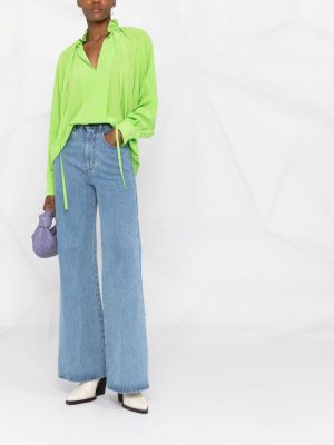 Bluzka Victoria Beckham zielona