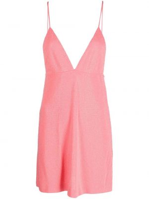Mini šaty Dsquared2 růžové