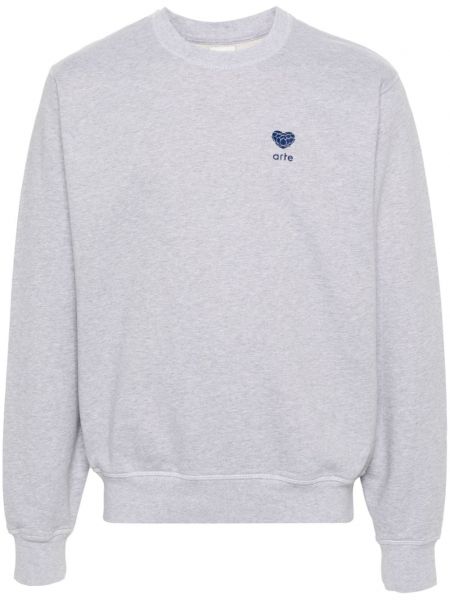 Hjerte mønster blomstret sweatshirt Arte grå