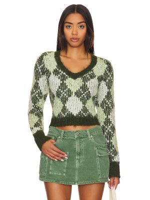 Maglione a rombi Lovers And Friends verde