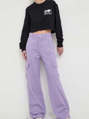 Kavbojke Moschino Jeans vijolična