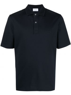 Siuvinėtas polo marškinėliai Ferragamo mėlyna