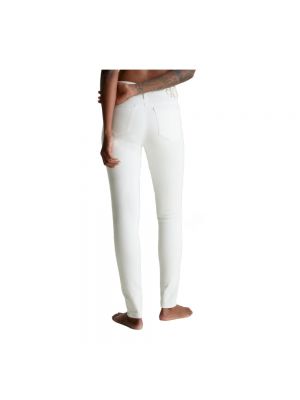 Pantalones skinny Calvin Klein blanco