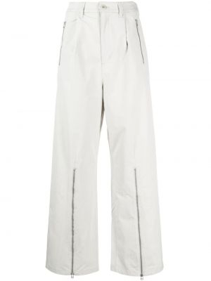 Relaxed панталон с цип Izzue бяло