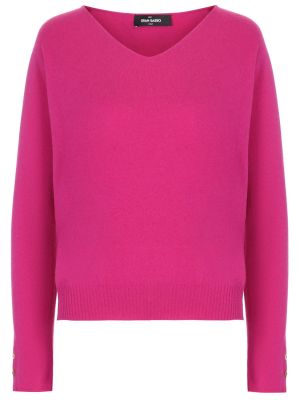 Кашемировый пуловер Gran Sasso розовый