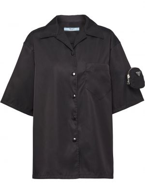 Camisa con cremallera Prada negro