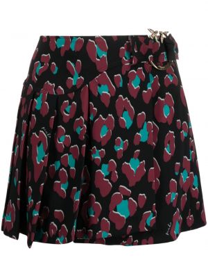 Mini suknja s printom s apstraktnim uzorkom Pinko crna