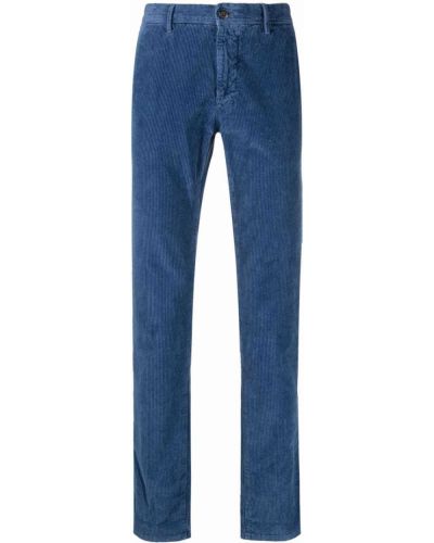 Pantalones rectos de pana Incotex azul
