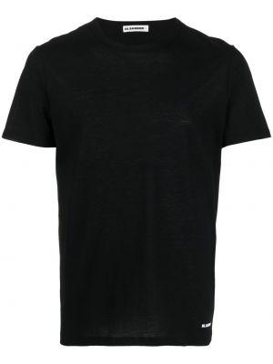 Bavlnené tričko Jil Sander čierna