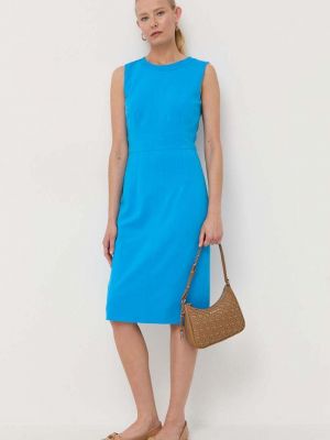 Sukienka mini dopasowana Boss niebieska