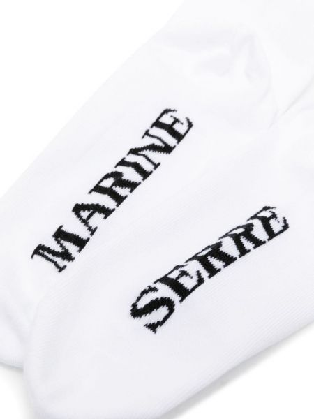 Medvilninės kojines Marine Serre balta