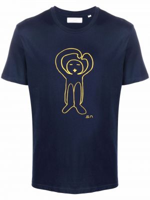 Camiseta con estampado Société Anonyme azul