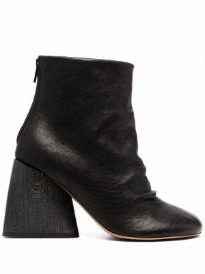 Ankle boots na obcasie Angelo Figus czarne