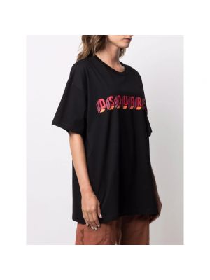 Camiseta oversized Dsquared2 negro