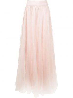 Maksi suknja od tila Zimmermann ružičasta