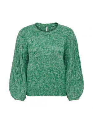 Sweter z długim rękawem Only zielony