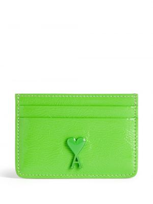 Kožená peňaženka Ami Paris zelená
