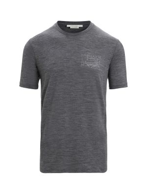 T-shirt sportive in maglia Icebreaker grigio