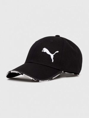 Czarna czapka z daszkiem bawełniana Puma