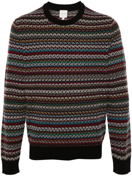 Strick langer pullover Paul Smith schwarz