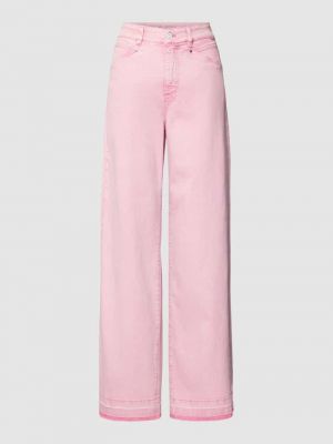 Różowe proste jeansy Marc Cain