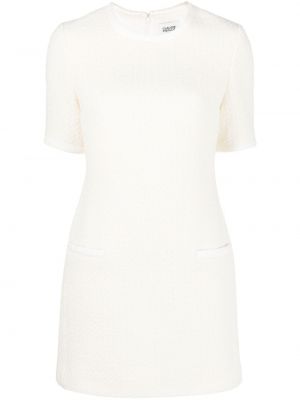 Biała sukienka mini tweedowa Claudie Pierlot