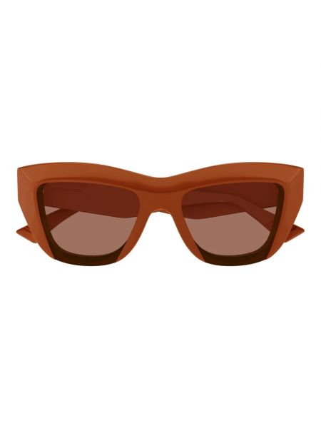 Okulary przeciwsłoneczne Bottega Veneta pomarańczowe