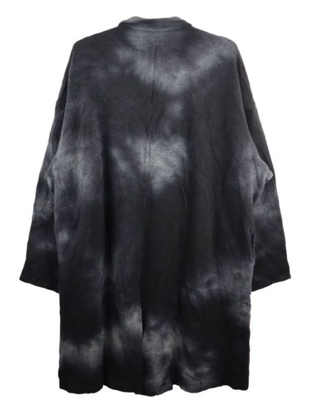 Manteau en laine à motif chevrons Yohji Yamamoto