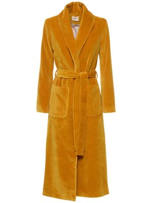 Zamatový kabát Maria De La Orden žltá