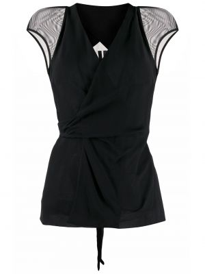 Прозрачна блуза Rick Owens черно