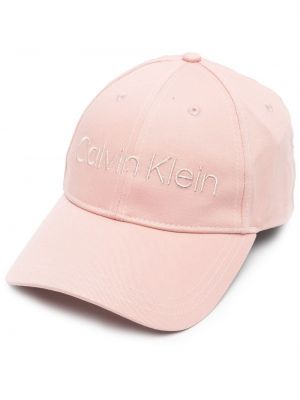 Κασκέτο με κέντημα Calvin Klein ροζ
