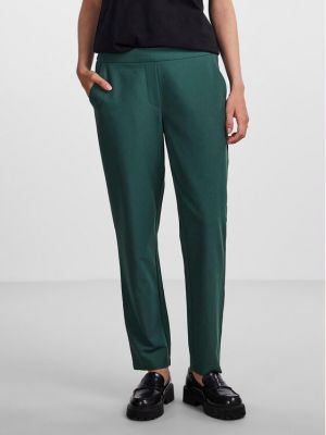 Pantaloni chino Pieces verde