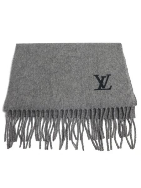Bufanda con estampado de cachemira Louis Vuitton Vintage gris