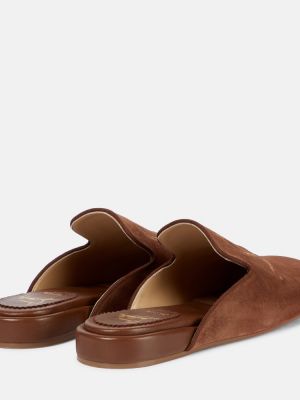 Papuci de casă din piele de căprioară Christian Louboutin maro