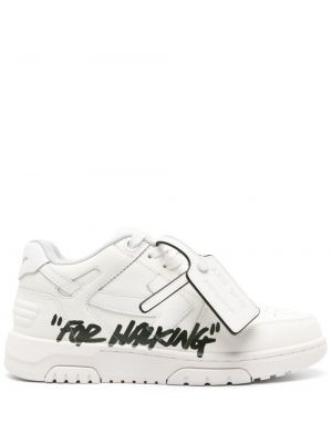 Δερμάτινα sneakers Off-white λευκό
