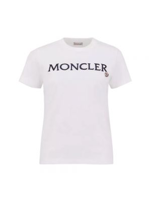 Biała koszulka Moncler