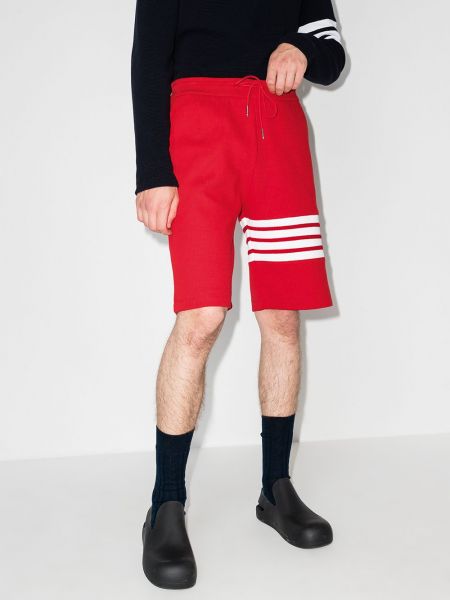 Pantalones cortos deportivos Thom Browne rojo
